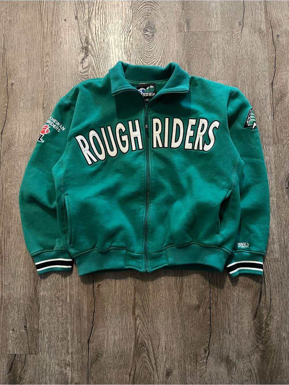 Rough Riders Green Performance Zip-Up Jacket